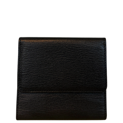 Chanel Coco Mark Drievoudige Portemonnee Zwart