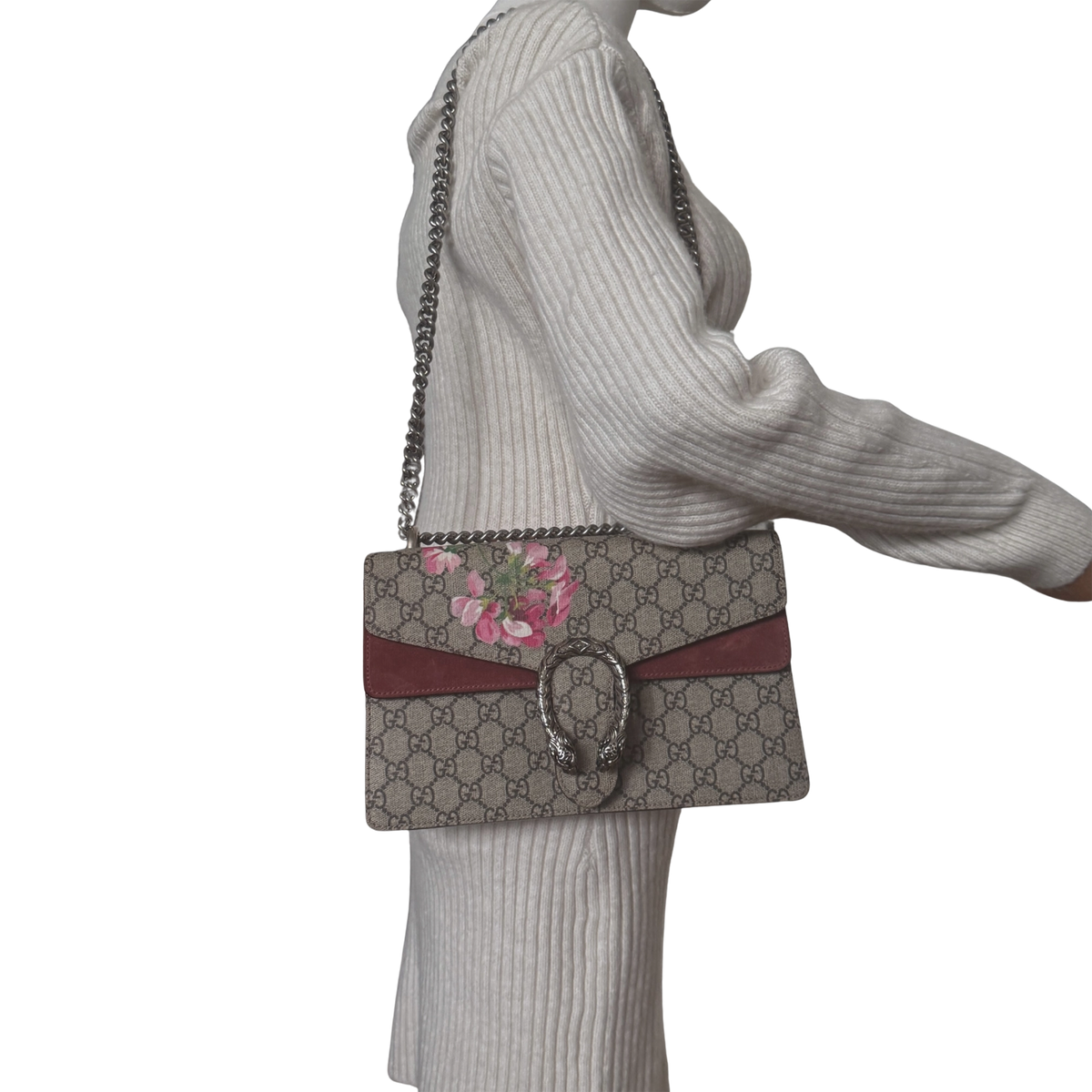 Gucci Dionysus Blooms GG Supreme Canvas Small / sehr gut Gucci