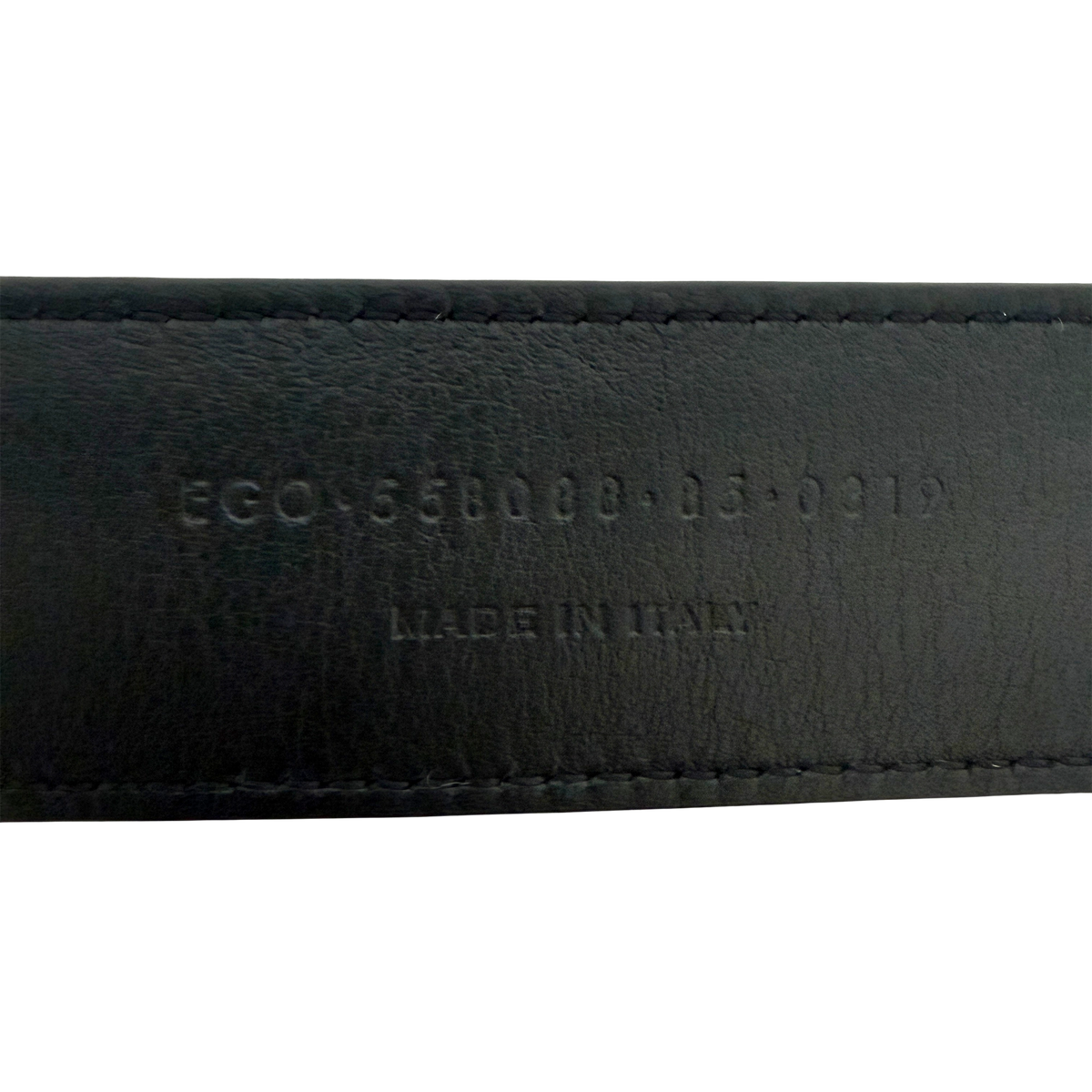 Saint Laurent Cassandre Gürtel aus Lackleder mit quadratischer Schnalle 85cm Schwarz / gut Saint Laurent