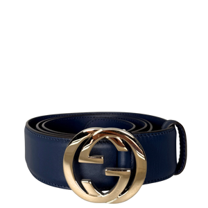 Gucci Interlocking GG Riem Maat 95 Blauw