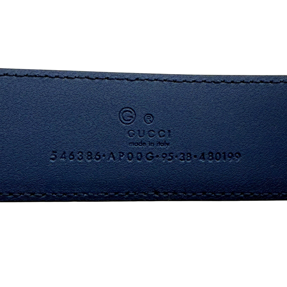 Gucci Interlocking GG Gürtel Blau / sehr gut Gucci