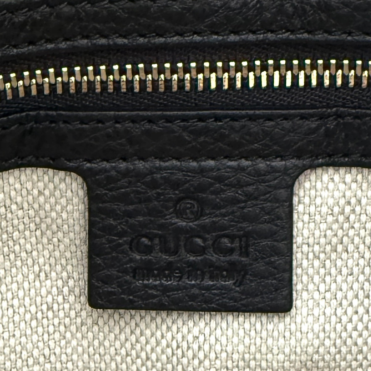 Gucci Soho Medium Double Chain Schultertasche Schwarz / neuwertig Gucci