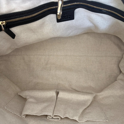 Gucci Soho Medium Double Chain Schultertasche Schwarz / neuwertig Gucci