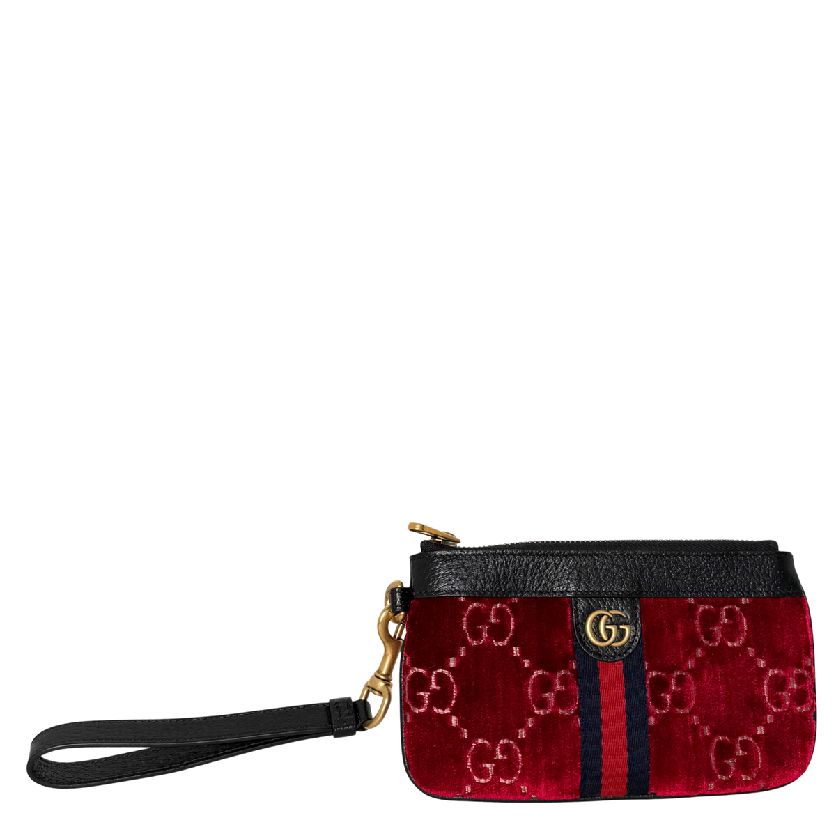 Gucci GG Geldbörse Velvet Rot / neuwertig Gucci