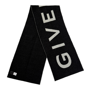 Givenchy Scarf in Black Wool / as new
