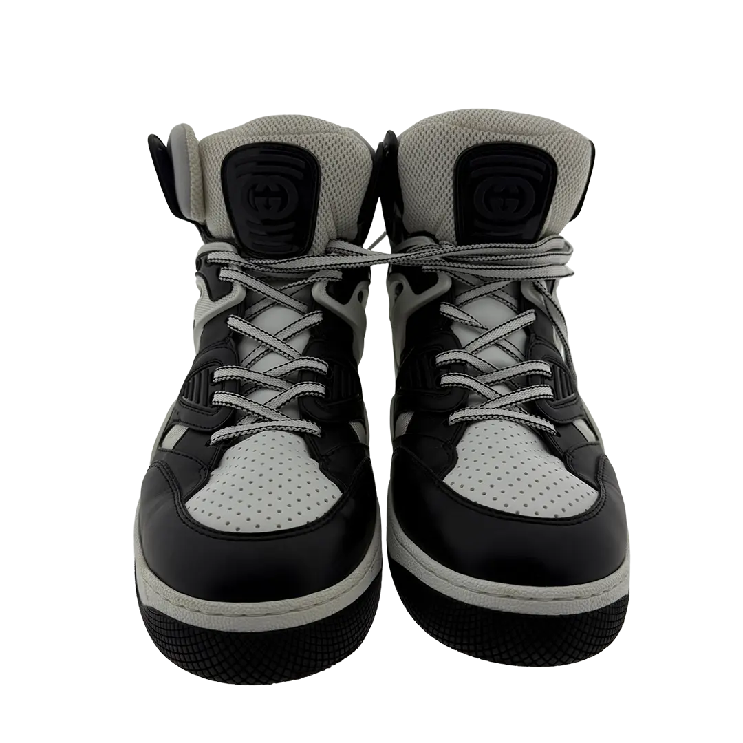 Gucci Basket High-Top Sneaker schwarz weiß Größe 46 / sehr gut Gucci