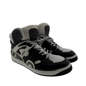 Gucci Basket High-Top Sneaker zwart wit maat 46