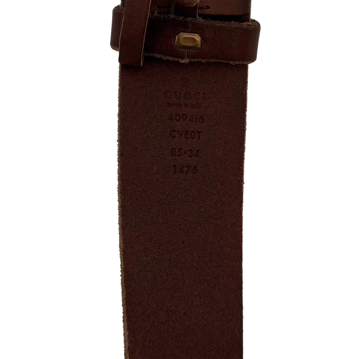Gucci Breiter GG Marmont Gürtel Braun / sehr gut Gucci