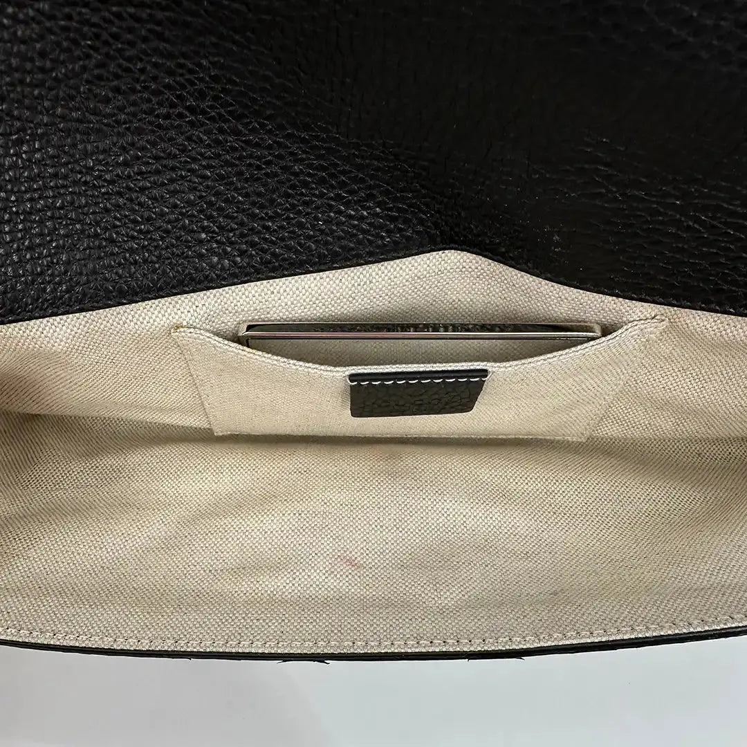 Gucci Clutch schwarz Schlangenleder / sehr gut Gucci