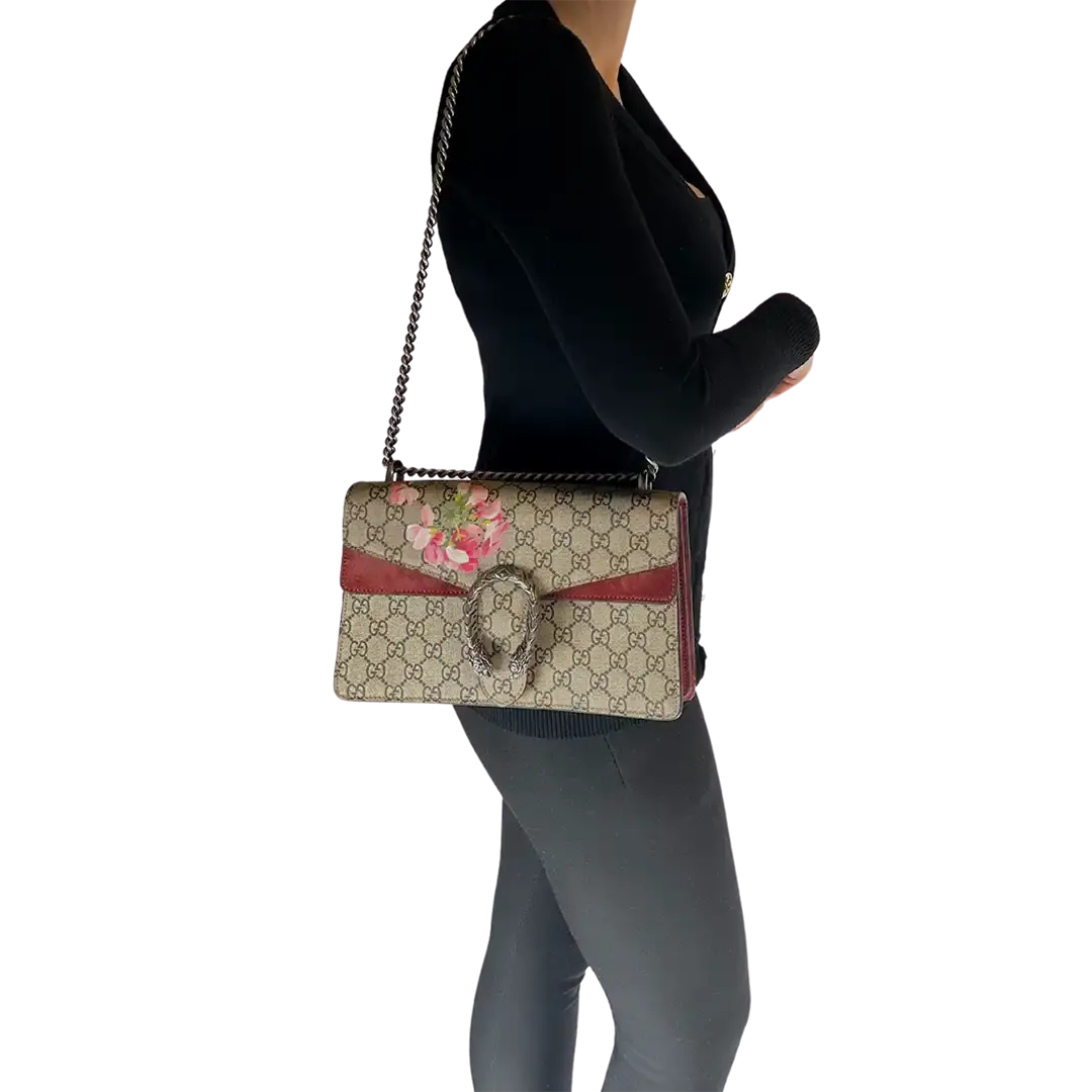 Gucci Dionysus Blooms GG Supreme Canvas Small / sehr gut Gucci