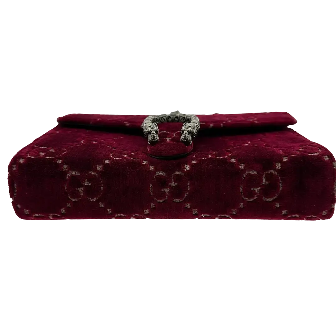 Gucci Dionysus Chain Wallet rot samt Fullset / neuwertig Gucci