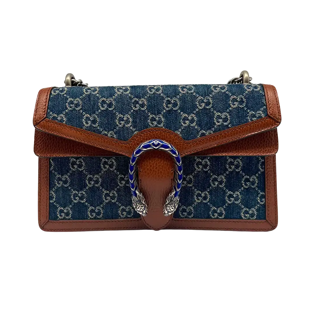 Gucci Dionysus Small Umhängetasche Blau/ Elfenbein/braun / ungetragen Gucci