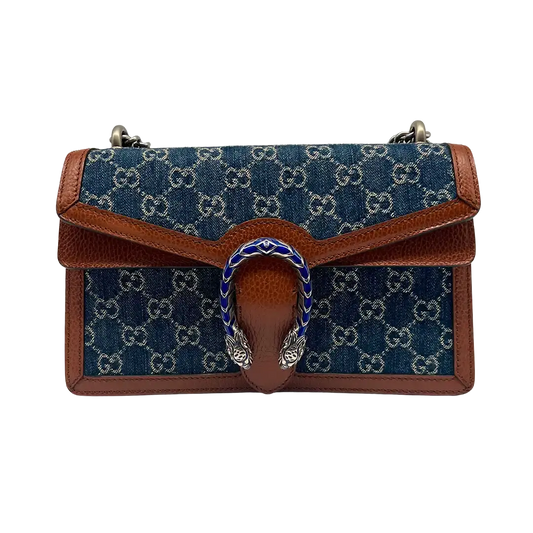 Gucci Dionysus Small Umhängetasche Blau/ Elfenbein/braun / ungetragen Gucci
