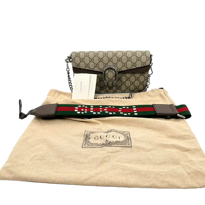 Gucci Dionysus kleine Schultertasche breiter Schulterriemen / neuwertig Gucci