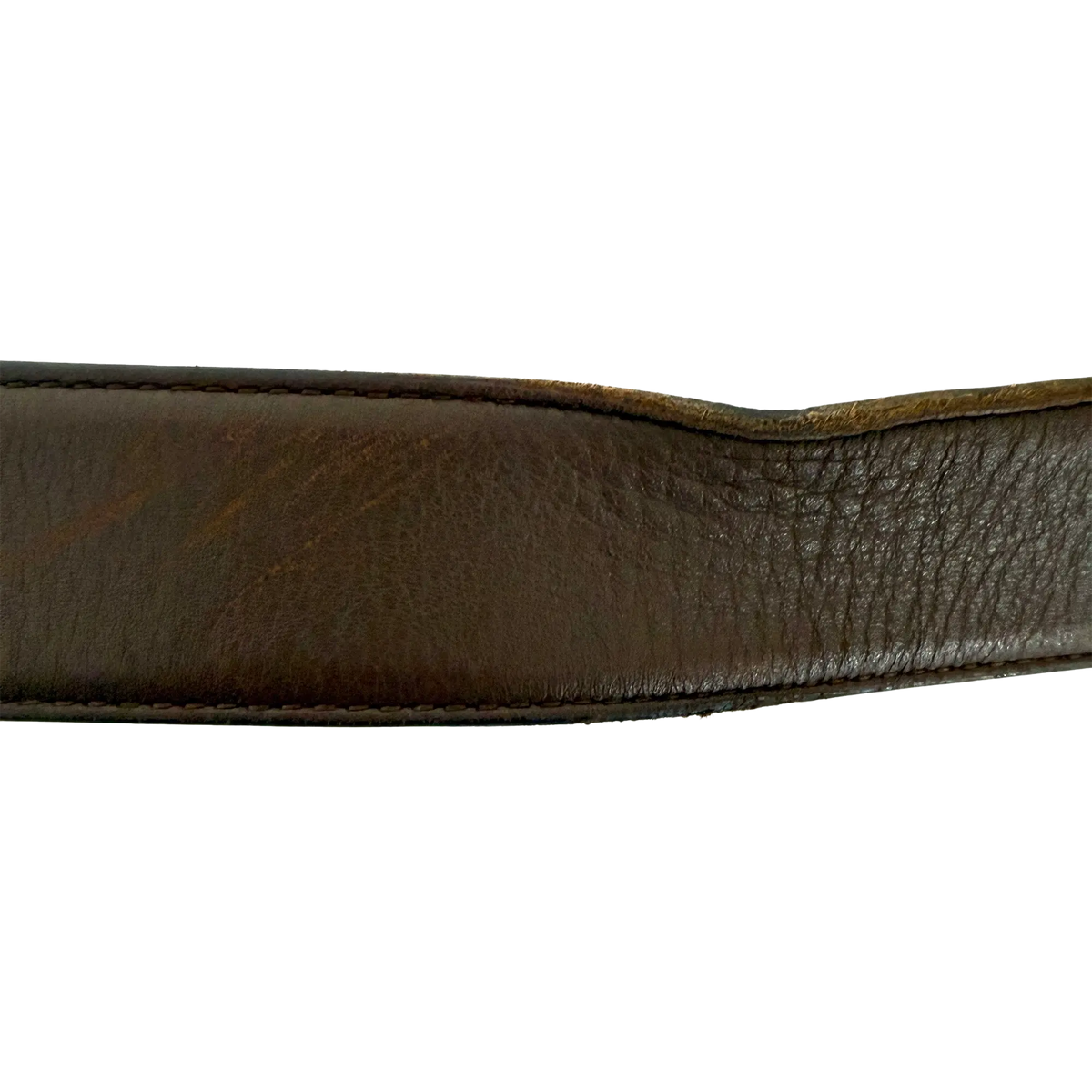 Gucci GG Buckle Ledergürtel Braun 75cm / akzeptabel Gucci