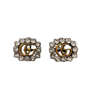 Gucci GG clipoorbellen met kristallen versiering