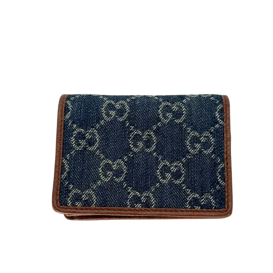 Gucci GG Denim Horsebit 1955 Wallet Geldbörse / ungetragen Gucci