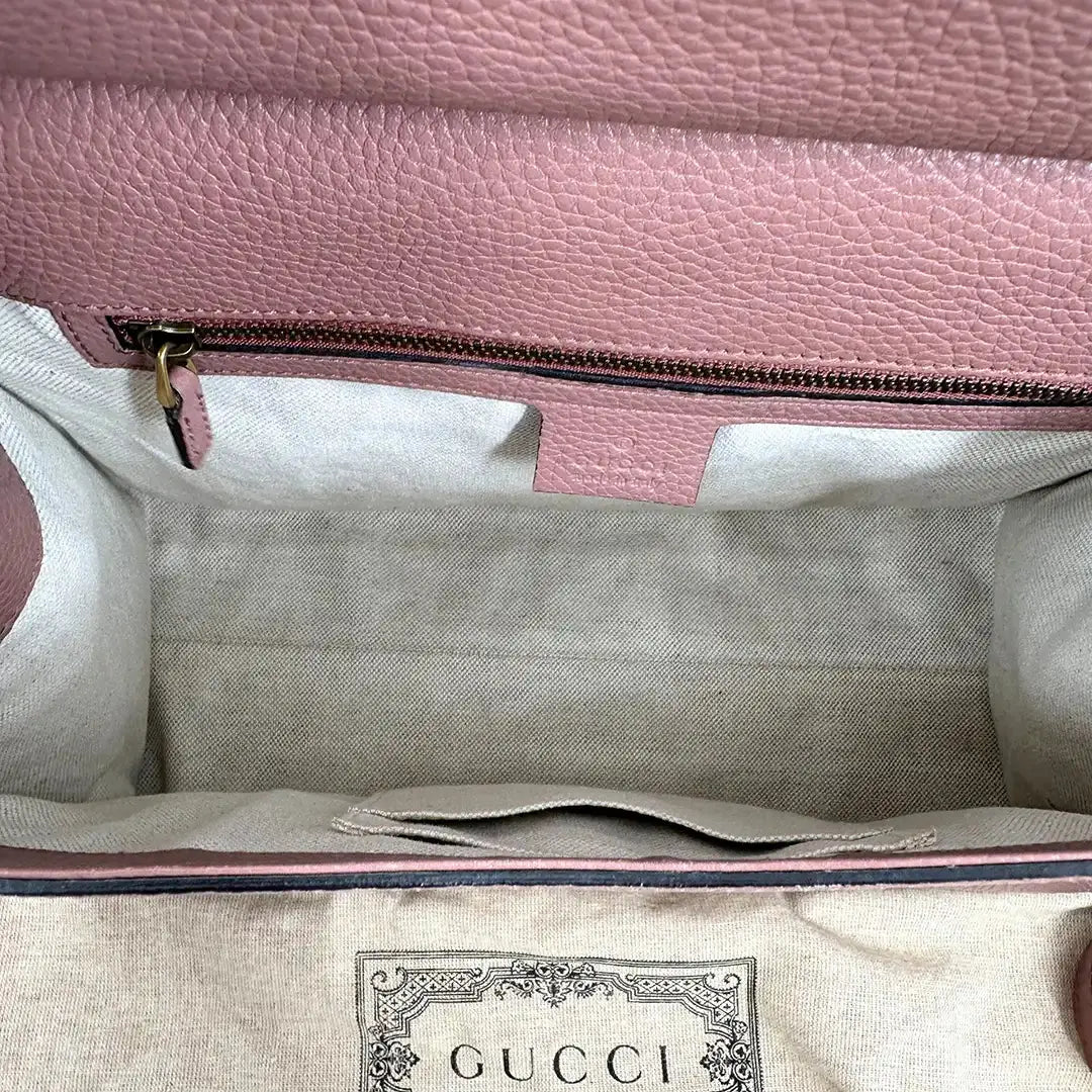 Gucci GG Marmont Top Handle Bag altrosa / braun / gut Gucci
