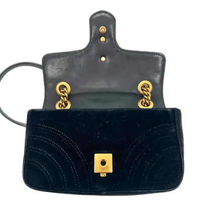 Gucci GG Marmont schwarz Fullset Small / gut Gucci