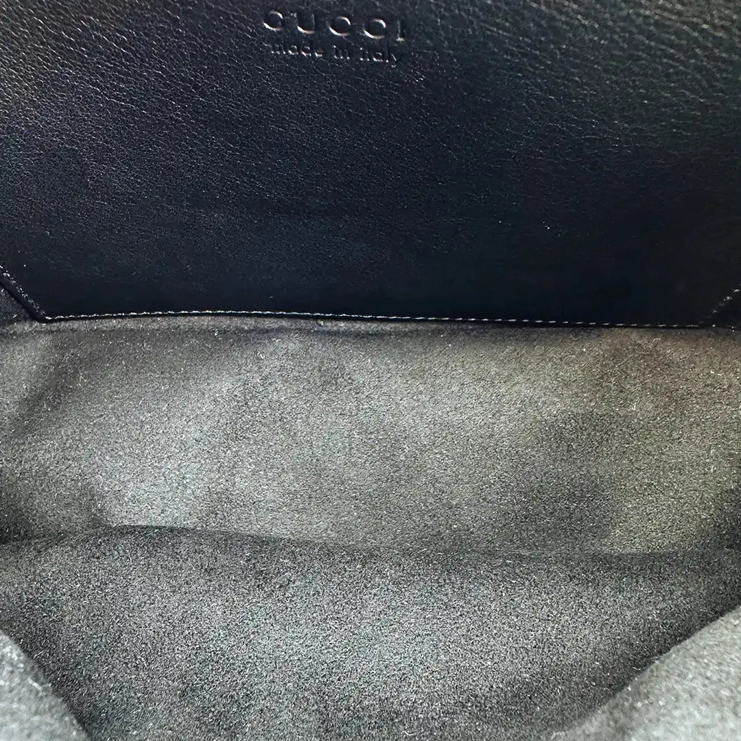 Gucci GG Marmont schwarz Lackleder Small / neuwertig Gucci