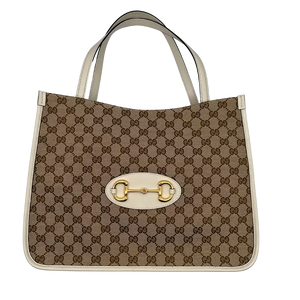 Gucci Horsebit 1955 Monogram Medium Tote Bag