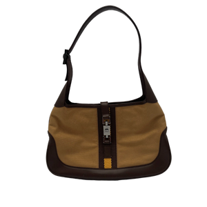 Gucci Jackie Vintage schoudertas bruin beige