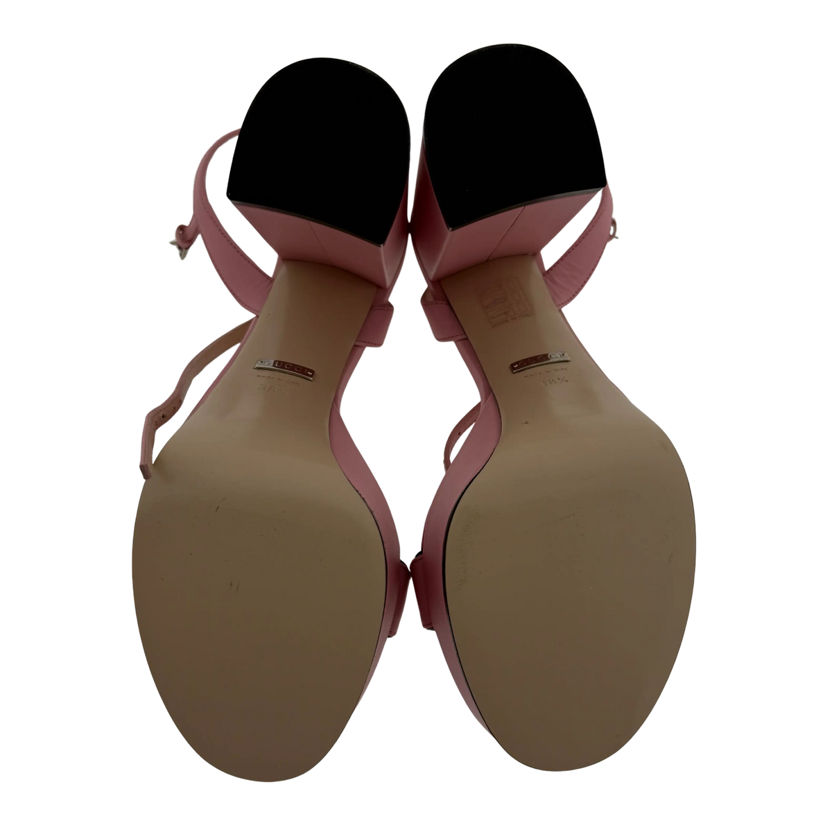 Gucci Marmont Sandalen mit Plateau rosa Größe 38 1/2 / sehr gut Gucci