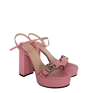 Gucci Marmont Sandalen met plateau roze maat 38 1/2