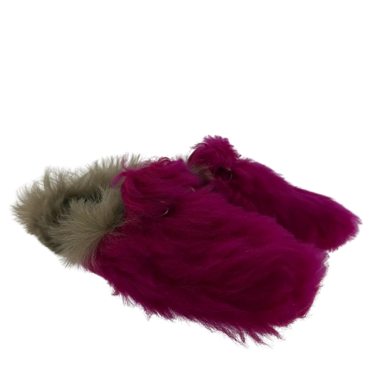 Gucci Mokassins aus Schafsfell pink braun Größe 36 1/2 / sehr gut Gucci
