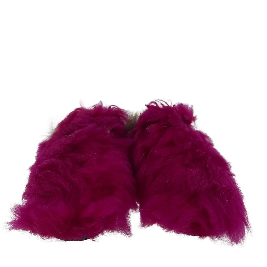 Gucci Mokassins aus Schafsfell pink braun Größe 36 1/2 / sehr gut Gucci