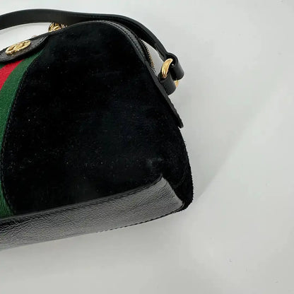 Gucci Ophidia GG Dome Bag small schwarz Wildleder / sehr gut Gucci