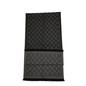 Gucci sjaal GG van woljacquard antraciet