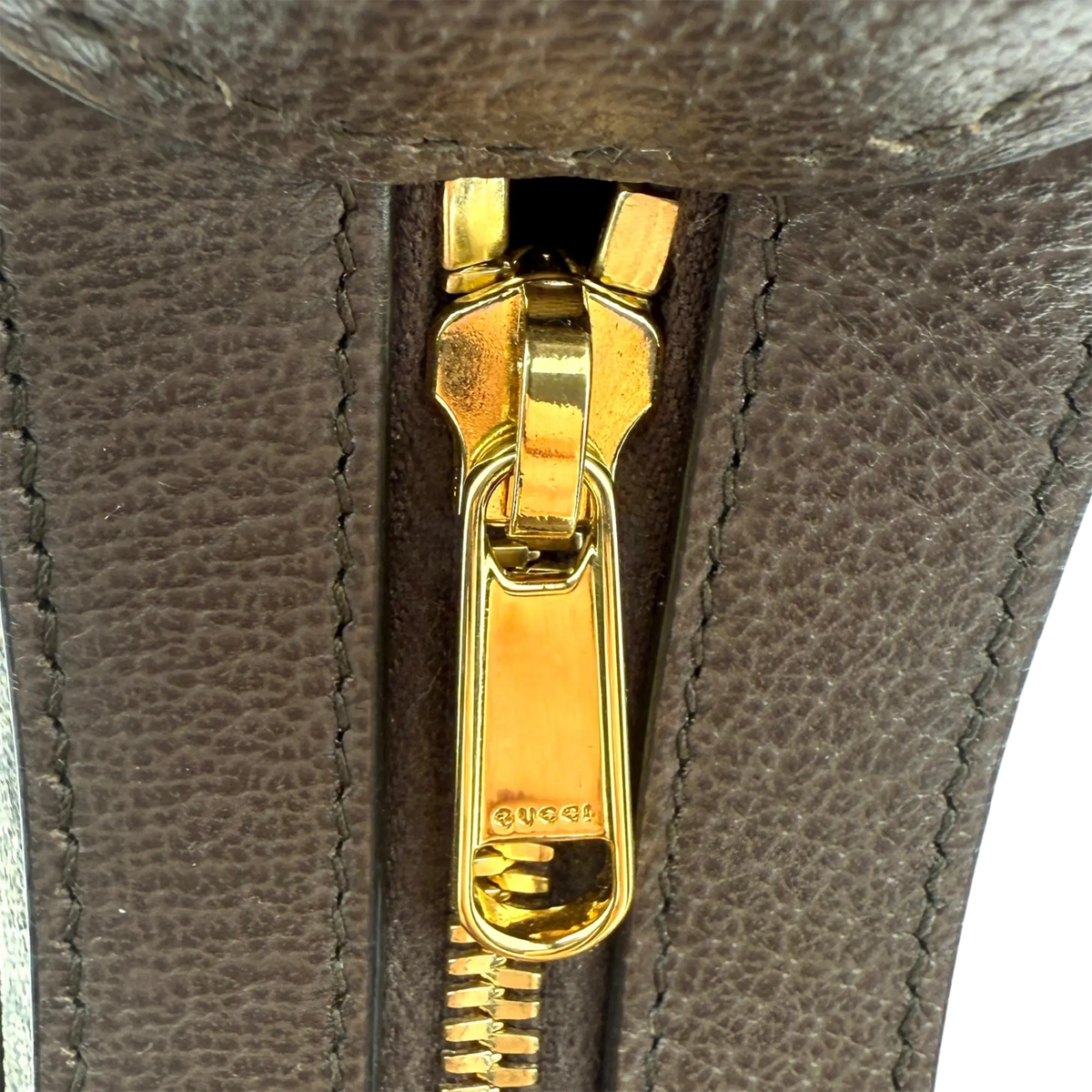 Gucci Schultertasche Ophidia GG Mini aus Canvas Braun / neuwertigt Gucci
