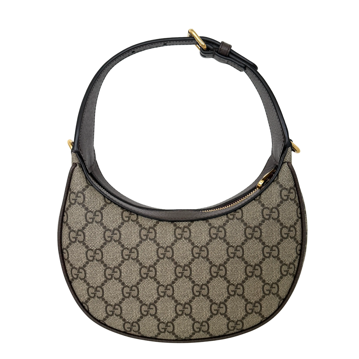 Gucci Schultertasche Ophidia GG Mini aus Canvas Braun / neuwertigt Gucci