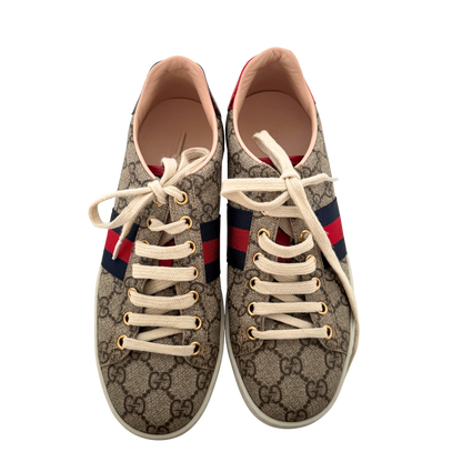 Gucci Ace Damensneaker Größe 36 1/2 Braun / sehr gut Gucci