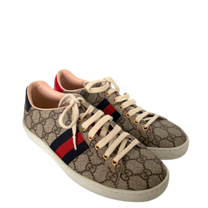 Gucci Ace Damensneaker Größe 36 1/2 Braun