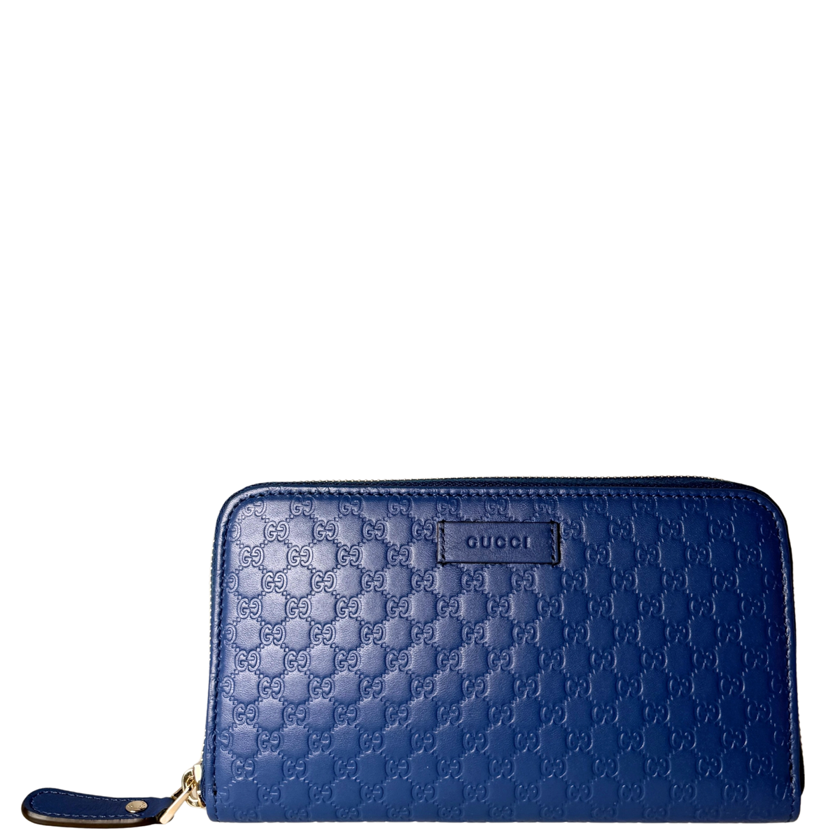 Gucci Micro Guccissima Geldbörse Blau / neuwertig Gucci
