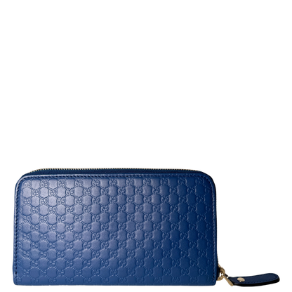 Gucci Micro Guccissima Geldbörse Blau / neuwertig Gucci