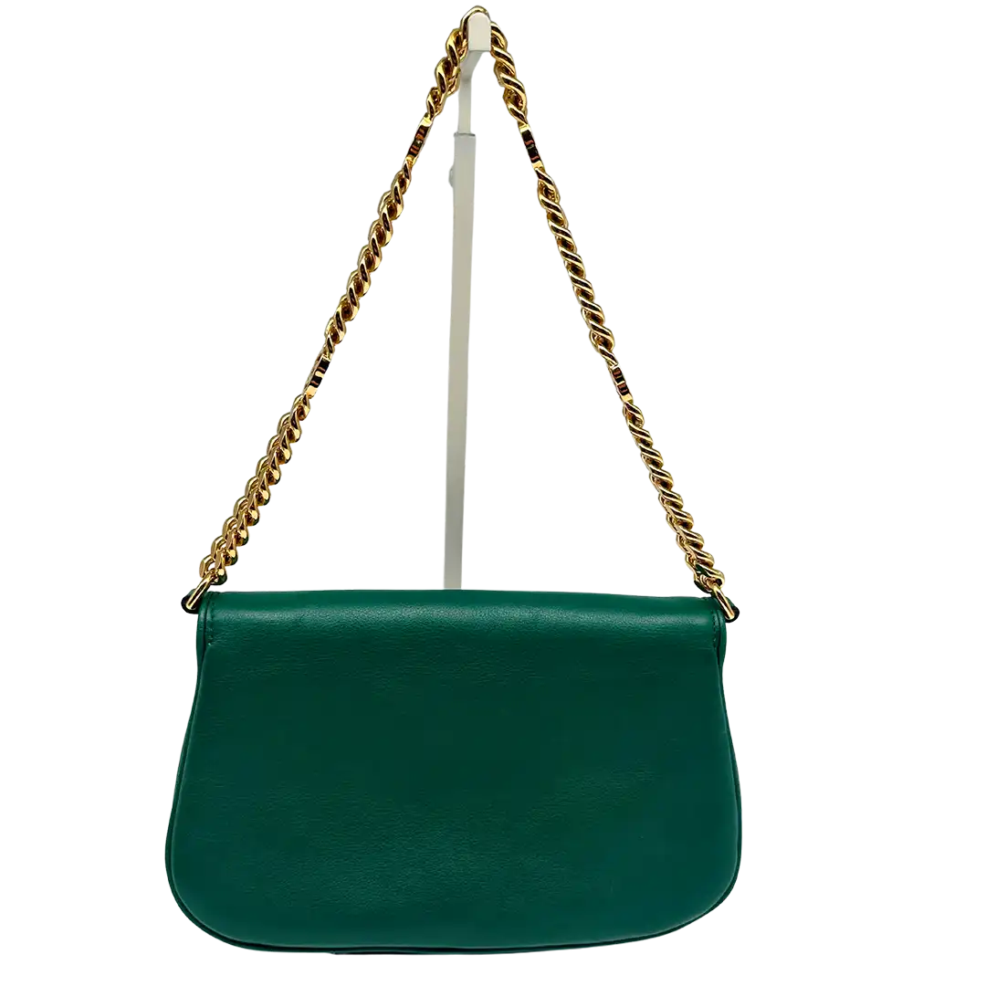 Gucci Blondie small grünes Leder Interlocking G Handtasche / sehr gut Gucci