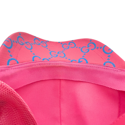 Gucci GG Cap Monogram Pink Blau  / sehr gut Gucci