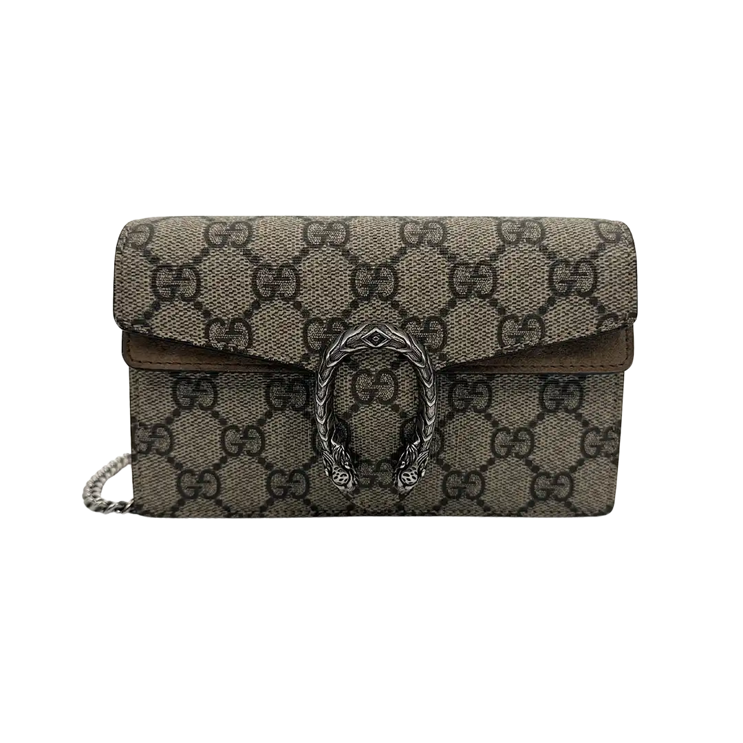 Gucci Dionysus GG Supreme Super Mini Beige Tasche / neuwertig Gucci