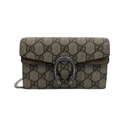 Gucci Dionysus GG Supreme Super Mini Beige Tasche / neuwertig Gucci