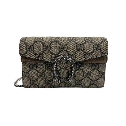 Gucci Dionysus GG Supreme Super Mini Beige Tasche / neuwertig Gucci