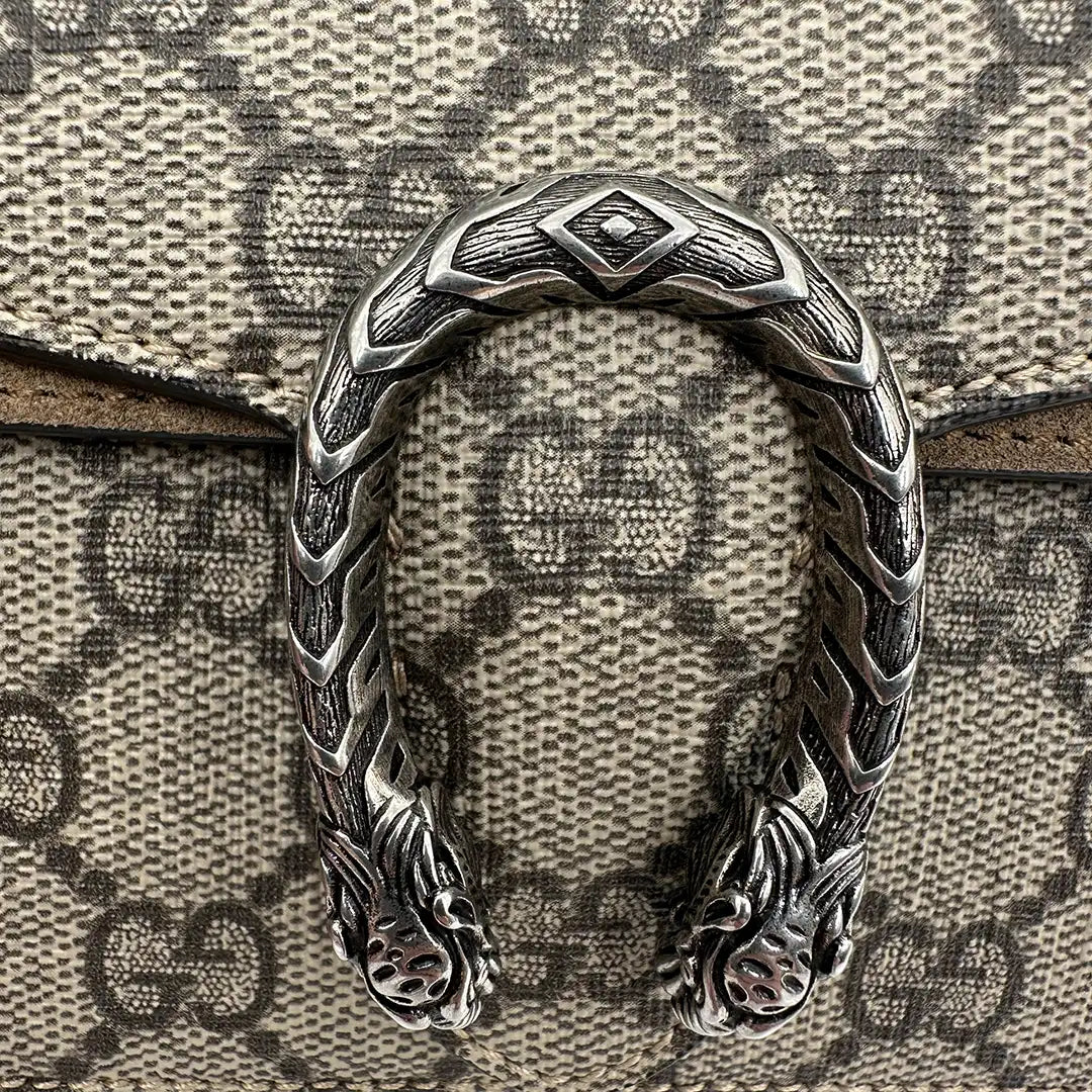 Gucci Dionysus GG Supreme Super Mini Beige Tasche / neuwertig Gucci