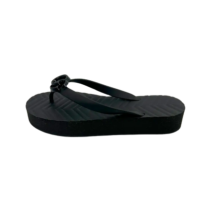 Gucci FlipFlops mit GG Emblem und Chevron Muster Größe 38 / ungetragen Gucci