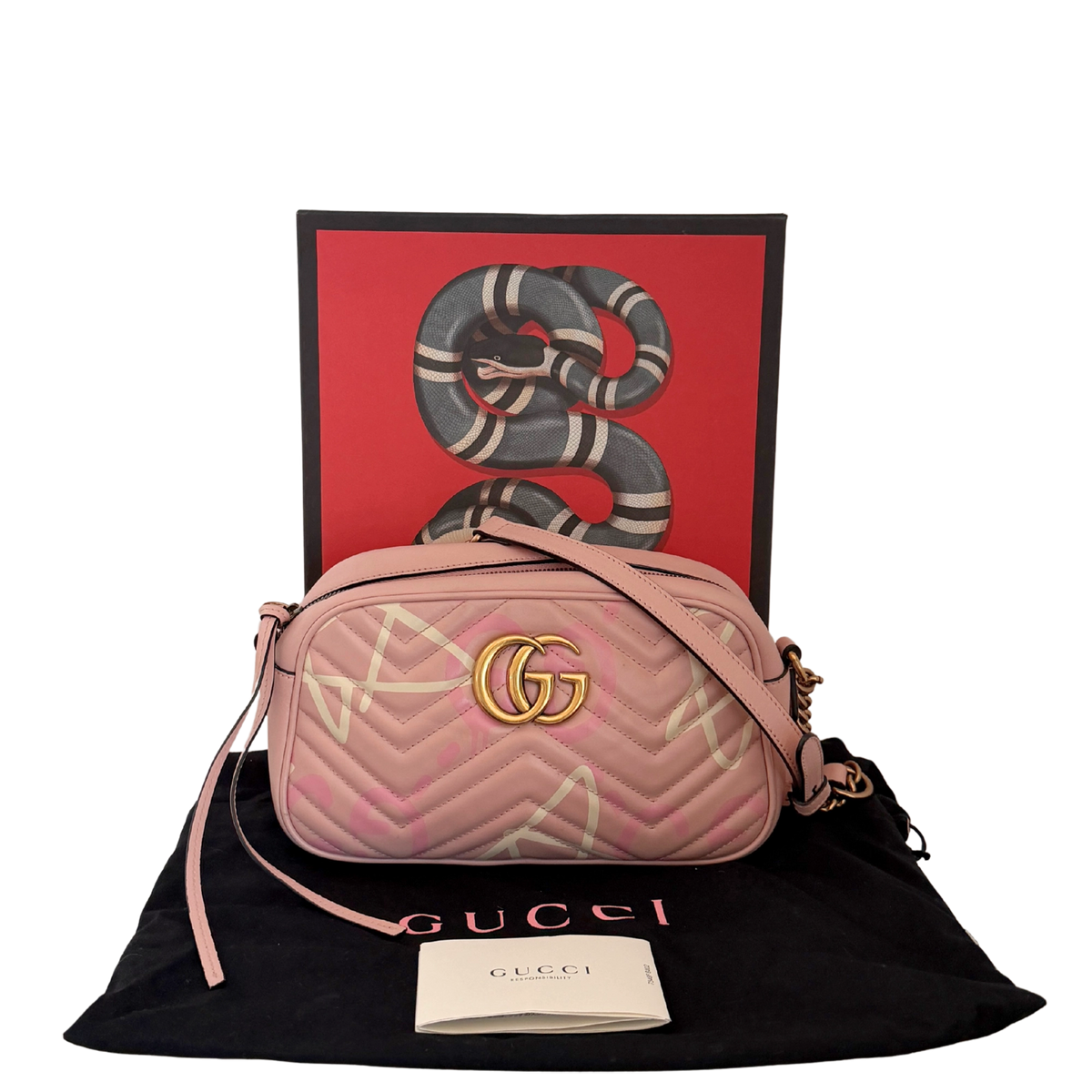 Gucci GG Marmont Ghost Small Rosa / gut Gucci
