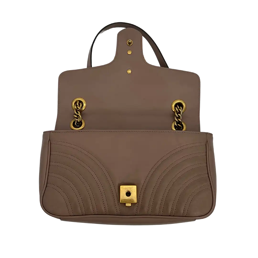 Gucci GG Marmont Small nude /beige Handtasche / akzeptabel Gucci