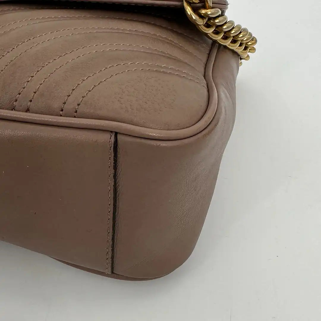 Gucci GG Marmont Small nude /beige Handtasche / akzeptabel Gucci
