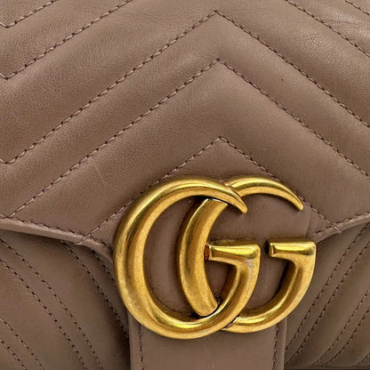 Gucci GG Marmont Small nude /beige Handtasche / akzeptabel Gucci