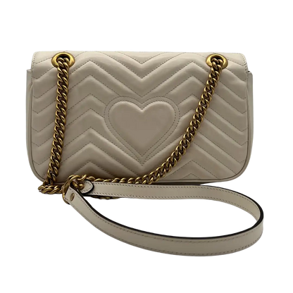 Gucci GG Marmont Small Matelasse off white/ sehr gut Gucci
